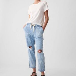 GAP Mid Rise Relaxed Easy Denim Utility Jeans